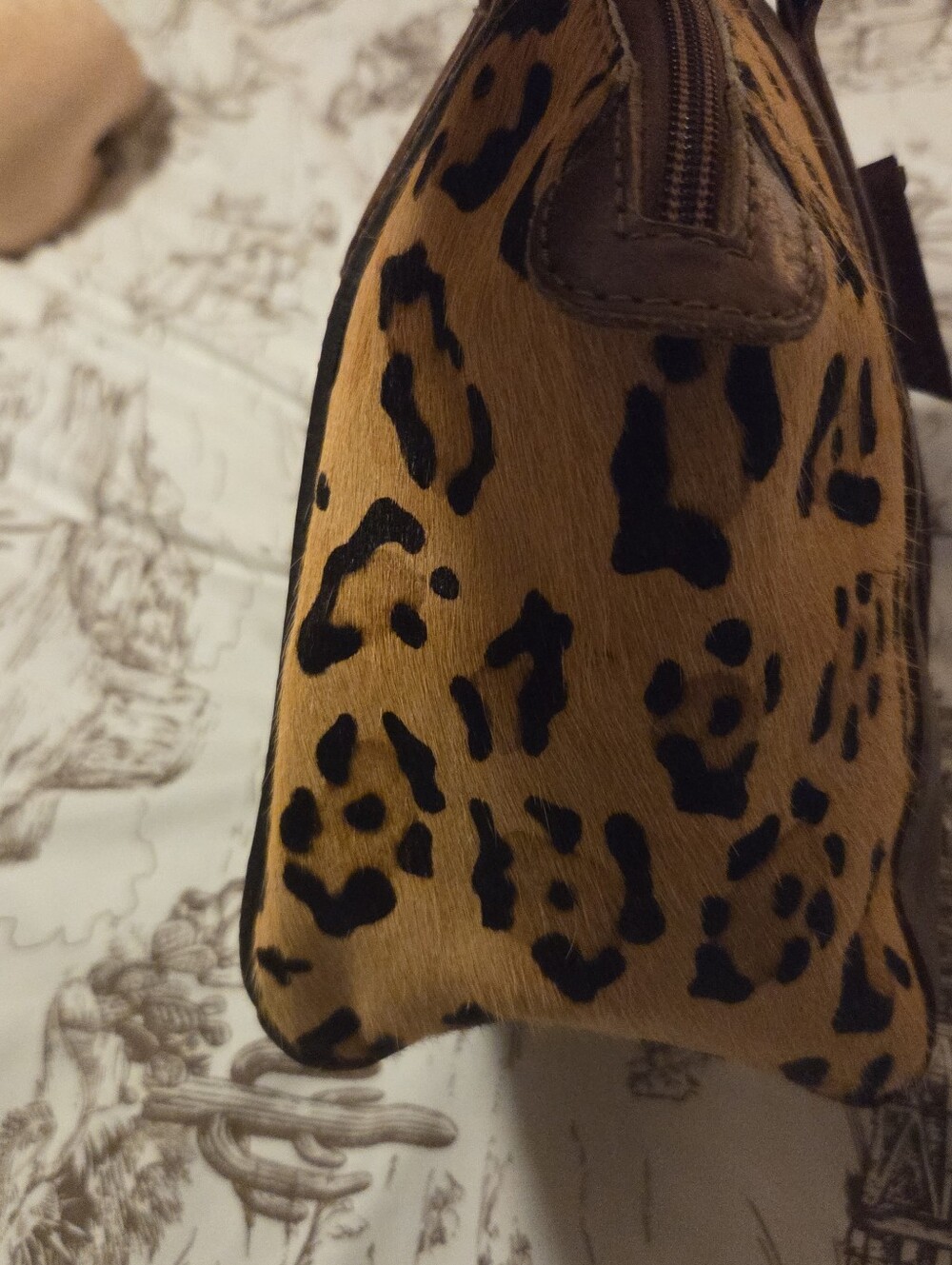 American Darling Leather Tooled Floral Satchel in Brown and Tan - Picture 6 of 6